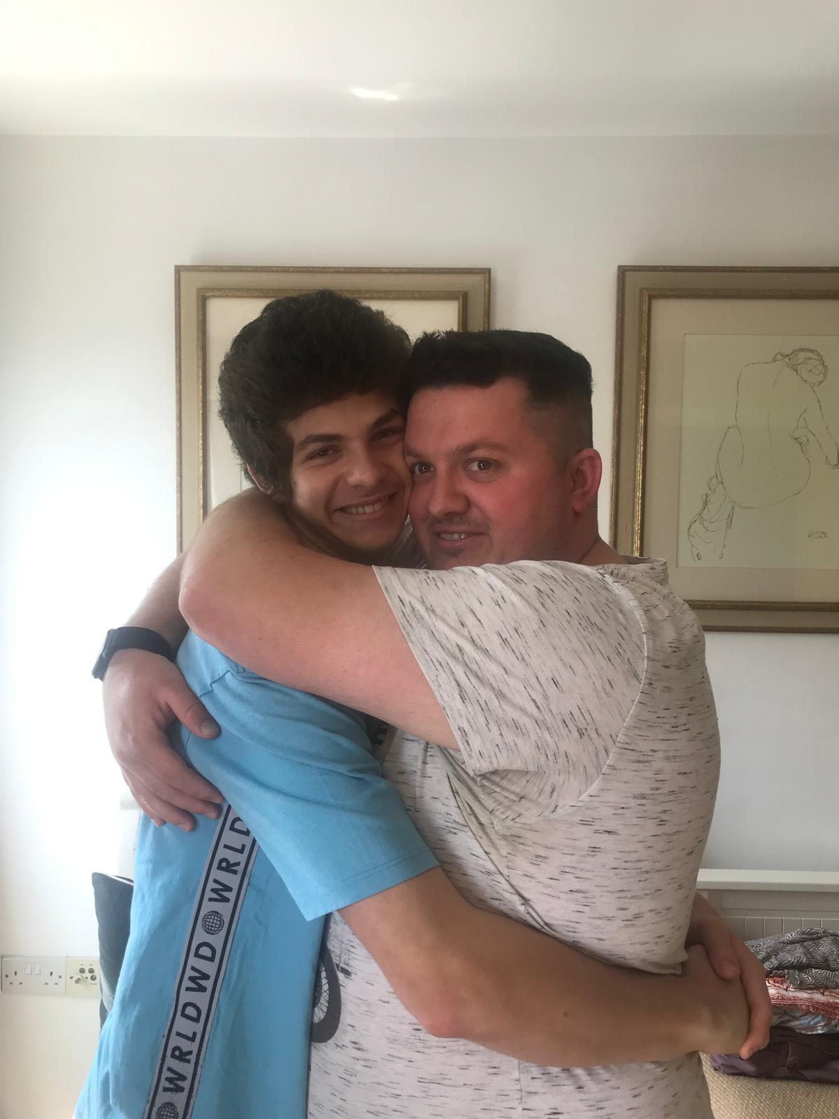 Chris and Tobias with Weird Haircut